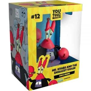 Youtooz 스폰지밥 네모바지 컬렉션의 Mr Krabs and The Smallest 바이올린 11.2cm(4.4인치) 비닐 피규어 공
