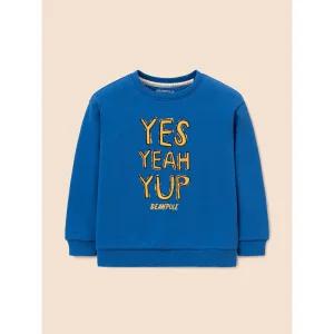 [BEANPOLE KIDS] 그래픽 스웨트 셔츠  블루 (BI5941U08P)