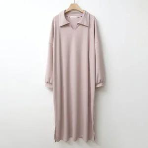 [아이우먼] 깔끔카라루즈긴팔원피스 NOP857M509 빅사이즈_P406017229