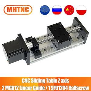 MHTNC CNC SXG1204 슬라이딩 테이블 Z 축 스테이지 이동 50-800mm MGR12 가이드 SFU1204 Nema23용 볼 스크