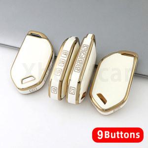 TPU 자동차 키 케이스 커버, 9 버튼, 현대, 기아, 카니발 EV9, 피칸토, GT 라인 2024, 스마트 원격 자동차 쉘, 포브 액세서리
