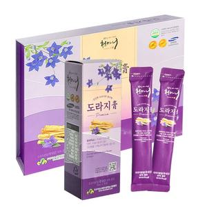 도라지고 스틱 30포 국내산 100% 도라지 원물 분말 차 즙 진액 엑기스 무설탕 인공무첨가물 HACCP 온가족 환절기 건강즙 무주덕유산반딧골영농조합법인