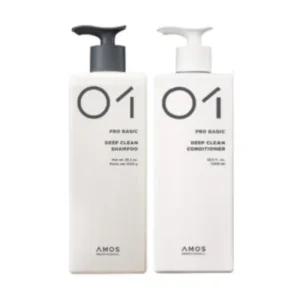 아모스 딥클린 샴푸 1000ml + 컨디셔너 1000ml
