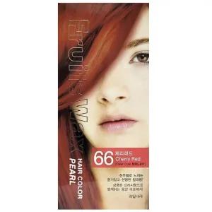진주가루 과일추출물 빛나는 컬러 헤어염색 체리레드 (WFHY2CQ)