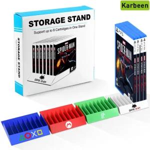 게임패드거치대 소니 Sony PS5 PS4 PS3 플레이스테이션 게임 디스크용 기본 지지 브라켓 8 in 1 CD 카드 보