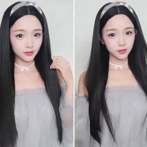긴머리 통가발 생머리 스타일 (망포함)