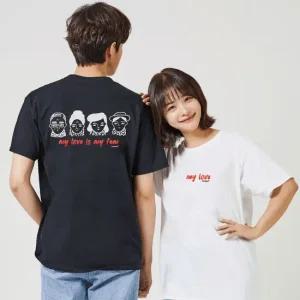 키밍 패밀리 남자라운드티 여성반팔면티 부모님커플옷 가족티 라운드티 남녀공용 커플티