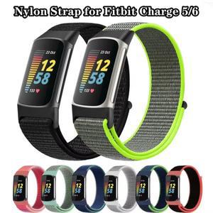 Fitbit Charge용 나일론 스트랩, 5 스마트 워치 위브 루프 시계줄, 스포츠 손목 밴드, 6
