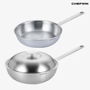 [9만원 상당 사은품 증정]  316STS 통5중 26cm 소테후라이팬+28cm 멀티웍