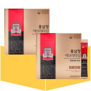 정관장 홍삼정 에브리타임 명절 선물 홍삼 스틱 쇼핑백 30포X2박스