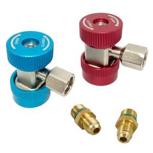 R134A 어댑터 커플러 빠른 Ac 커넥터 키트 호스 냉매 피팅 자동차 충전 가스 Hvac 에어컨 수리 도구