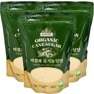 이가네 유기농 비정제 원당 황설탕 1kg x 3개, 이타자 사탕수수 원당