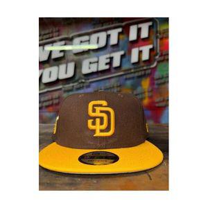 [관부가세포함] New Era 샌디에이고 파드리스 9FIFTY 투톤 스냅백 MLB 사이드 패치 5950