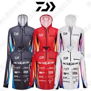다이와 DAIWA 아이스 쿨 긴팔 상의 티셔츠 낚시복 DE-5600/5606CS 루어 