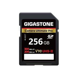 [미국배송] [5년 무료 데이터 복구] 기가스톤 256GB SD 카드 UHS-II V90 U3 SDXC 메모리 고속 최대 300MB/S 읽기 캐논 코닥 올림푸스 디지털 카메라와 호환