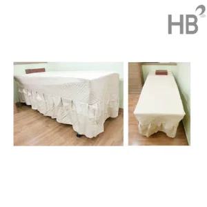 황금색 베드커버 (180x70x57cm) 레이스 치마형 베드커버 침대 매트릭스