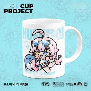 오리지널 블루 세라믹 애니메이션 머그컵 버드 스타 필드 코스프레 테마 티 컵 중국 수집가 및 팬용