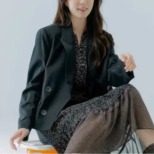 (빅템)핏미자켓 세미 크롭 자켓 (RMJKB38RQ3-T)