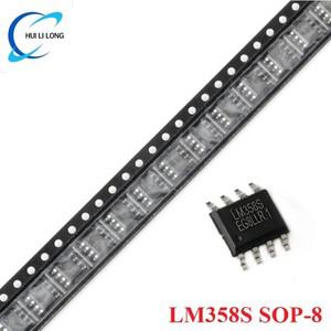 듀얼 오퍼레이셔널 앰프 칩 IC 컨트롤러, LM358S SOP-8 정품, 10 개, 5 신제품