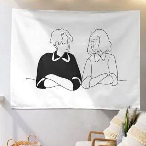 패브릭포스터 대형 빈티지 벽장식 신혼 그림 액자 M (WFJVB9P)