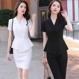 상담실장 유니폼 병원 반팔 안내데스크 에스테틱 데스크 근무복 프론트