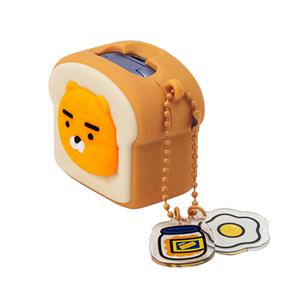 카카오 갤럭시버즈2프로 실리콘 케이스 식빵 라이언