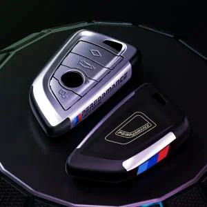 차키케이스 피아노 페인트 자동차 원격 키 셸 BMW X1 X3 X4 X X6 F15 F16 G30 E36 E90 1 3 5 7 시리즈 F20