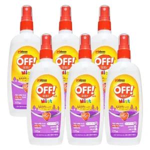 에프킬라 OFF 미스트 모기 진드기 기피제 177mL x 6개