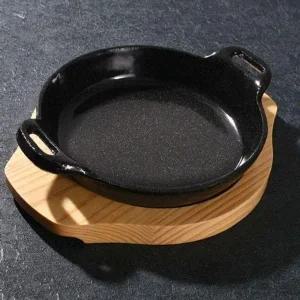 손잡이 주물팬 후라이팬 원형 구이 무쇠팬 중 18cm