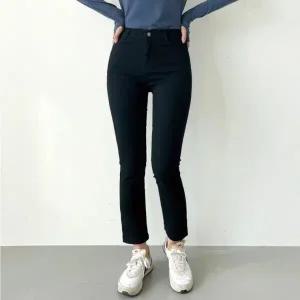 [모노무드]LMO 카린기모안감 검정 일자 데일리 보텀