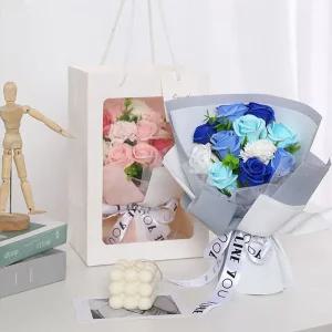예쁜비누꽃다발졸업선물 선물 학예회 단체 비누 유치원식 졸업장 조화