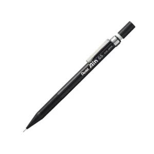 펜텔)아인샤프(A125 0.5mm 블랙)-다스(12개입)사무용품 제도연필 제도용 고급 펜탈 AIN 아인 A125 사무실