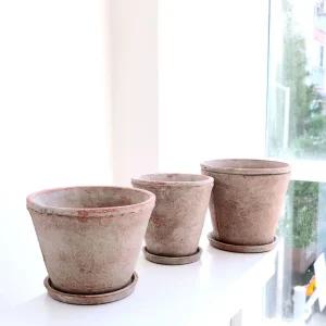 빈티지 시멘트 화분 스탠다드 표준 20x19cm 대인테리어 소품 정원 꾸미기 식물키우기 원예용품 가드닝 분재