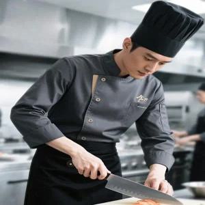 쉐프복 조리복 긴팔 주방 유니폼 조리사복 주방장 의상