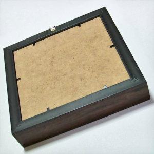 박스액자/관액자 정사각 18/21/25 흰/밤색 두께 44mm