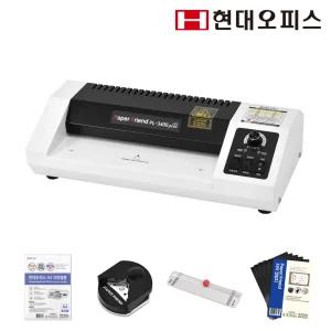 [현대오피스] A4 코팅기 PL-3400 PLUS ECO +코팅지+코너라운더+트리머재단기+자석코팅지 사무용 코팅기계 온도조절