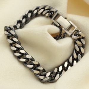 남자 여자 커플 실버 은팔찌 체인 925 정품 법정순은