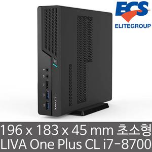 ECS LIVA One Plus CL i7-8700 (램/HDD/SSD 미포함) 초소형 미니PC