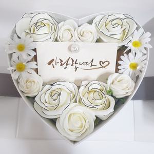 화이트데 선물 초콜릿 하트 꽃 상자 화이트데이 여자친구 생일 졸업식 축하 선물