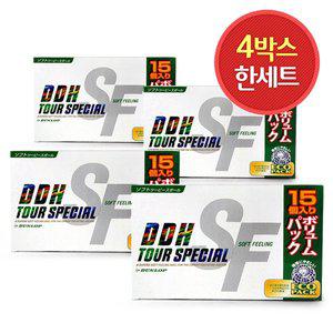 [던롭]4박스 총60구/던롭 2피스 골프공 DDH 소프트필링 III 15구 비거리 장타 골프볼
