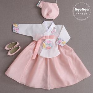 [꼬까한복]밀크당의_살구/아동한복/유아/여아/설빔/돌잔치/추석/어린이/아기