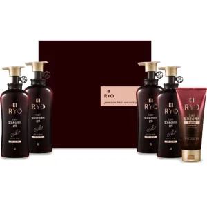 려 진결모 선물세트 + 선물용가방 (신형) / 명절고급선물/샴푸4개+트리트먼트300ml 1개