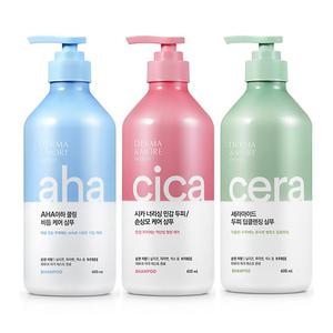 더마앤모어 두피 손상모 케어 샴푸 / 린스 600ml X2개