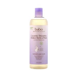[iHerb 공식] Babo Botanicals, 3-인-1 카밍 샴푸, 버블 바스 및 워시 편안한 라벤더 메도우스위트 함유