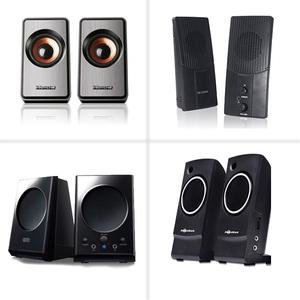 컴퓨터 고급형 2채널 PC스피커 노트북 AUX 스테레오 헤드셋잭 마이크 고음질 가성비