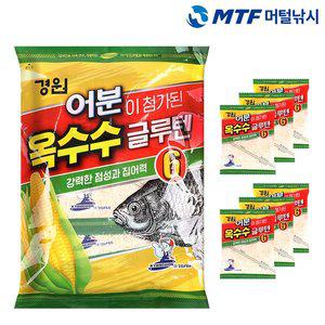[경원] 어분 옥수수 글루텐6 집어제 미끼 1봉/6입 떡밥 붕어낚시