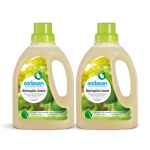 소다산 섬유유연제 라임향 750ml 2개