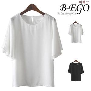 C827_쉬폰 날개 블라우스