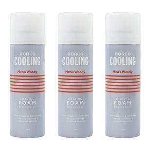 도루코 쿨링 쉐이빙폼 멘즈 우디 210ml x 3개 쉐이빙 면도 거품 폼 젤