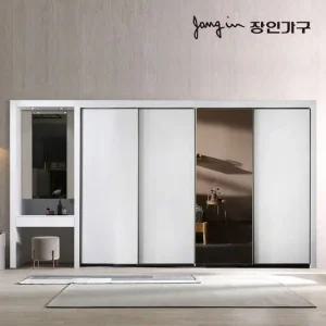 단테 모던 미러 화장대 파우더 슬라이딩 붙박이장 30cm